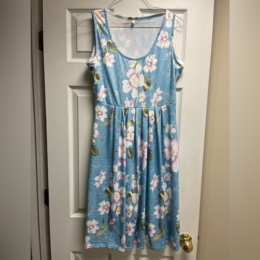Floral midi sundress, medium